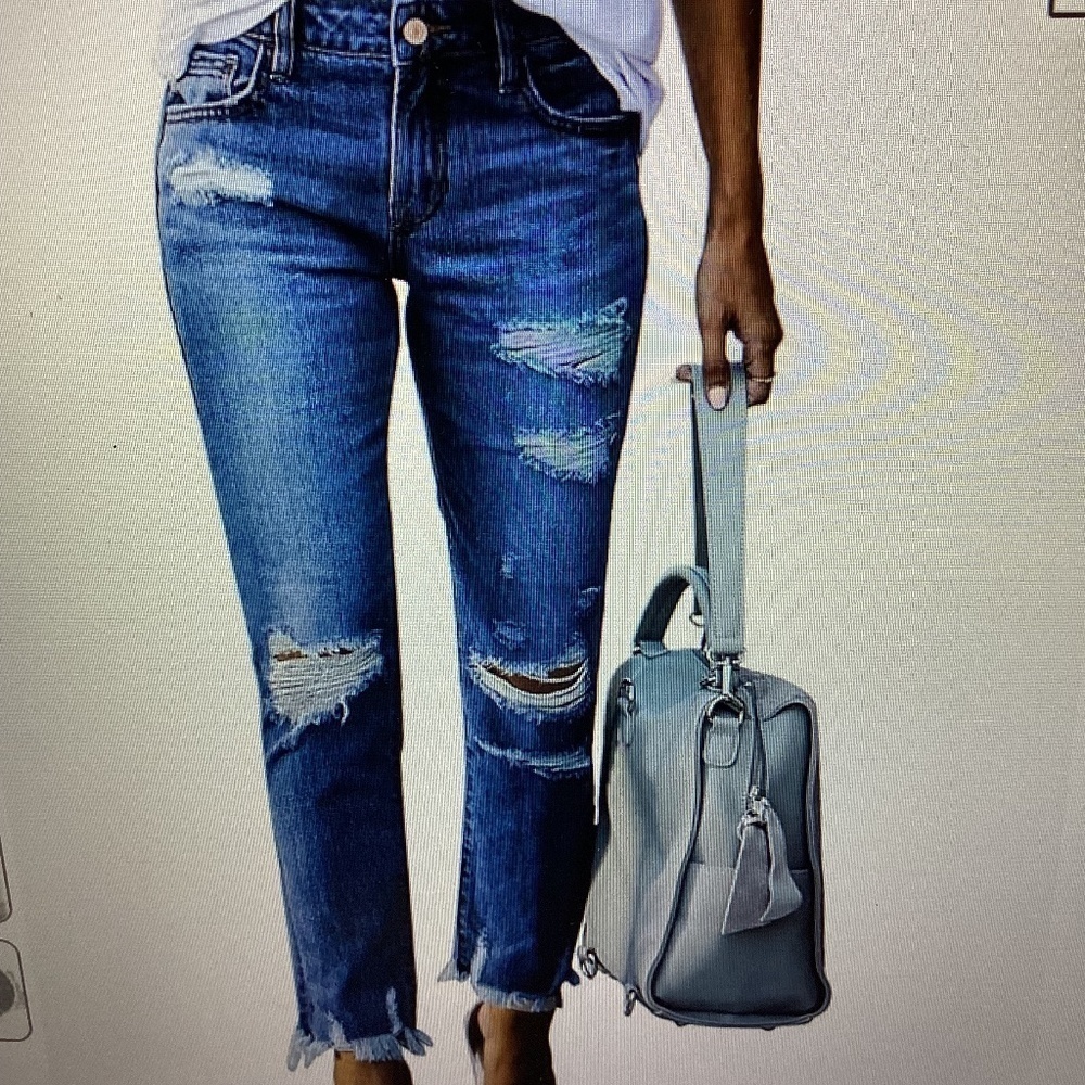 Skinny Leg Distressed Jeans